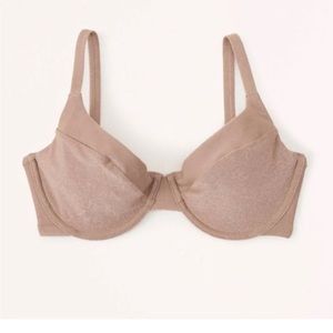 Abercrombie & Fitch Shimmer Bikini Top Curve Love NWT
